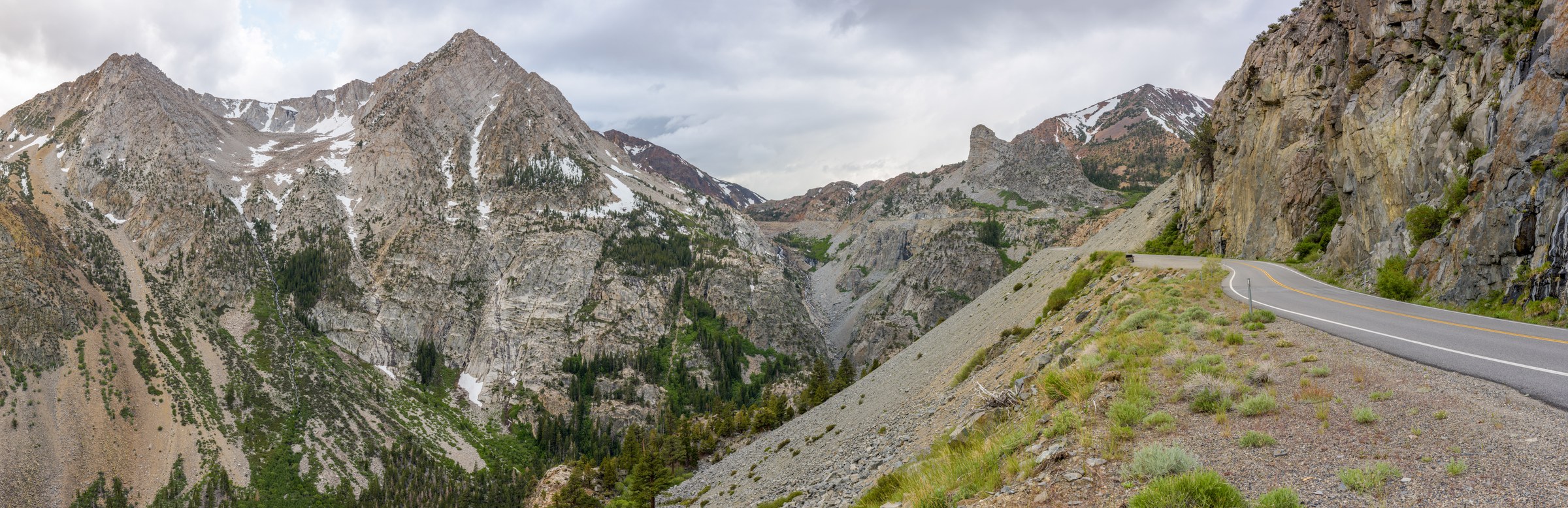 Tioga Pass, Sierra Nevada Range, California (Panorama)