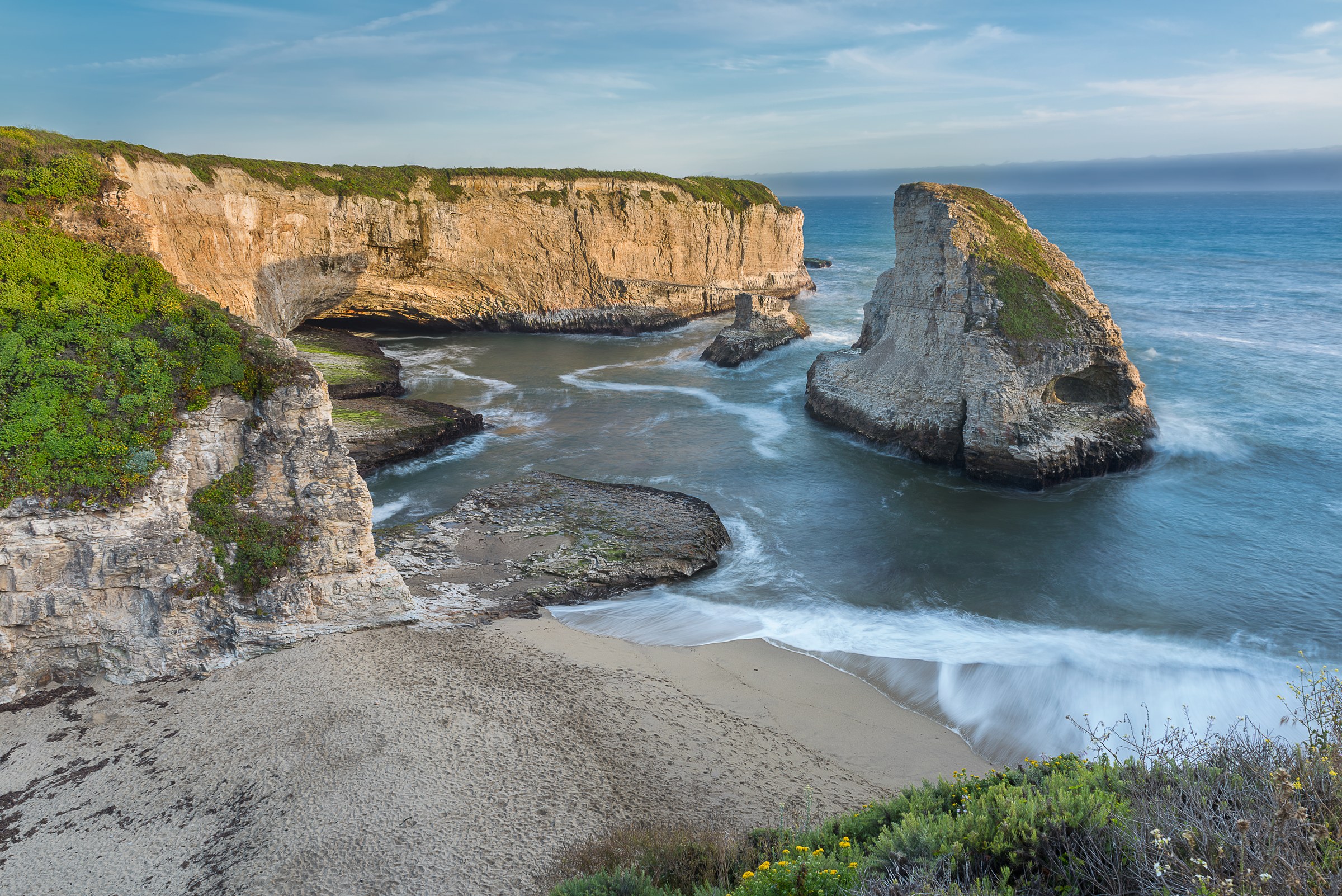 Shark Fin Cove, Davenport, California