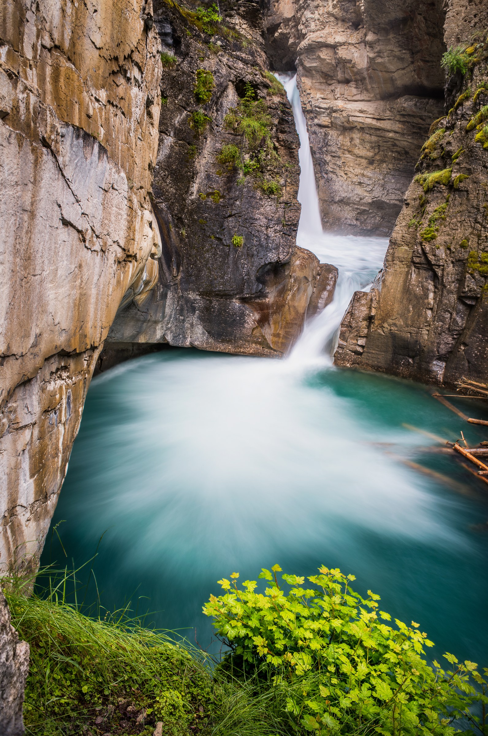 Johnston Canyon Lower Falls, Banff National Park, Alberta, Canada